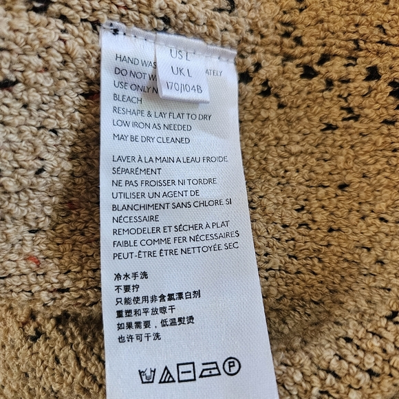 Free People Oversized Sunset Park Cardigan Sweater Low Sun Combo Size Large - Picture 7 of 10